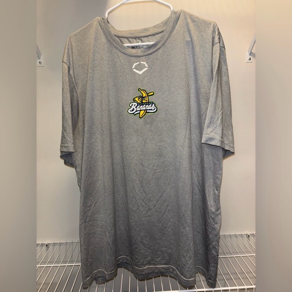 Two EvoShield Shirts 2XL - Savannah Bananas AND Party Animals